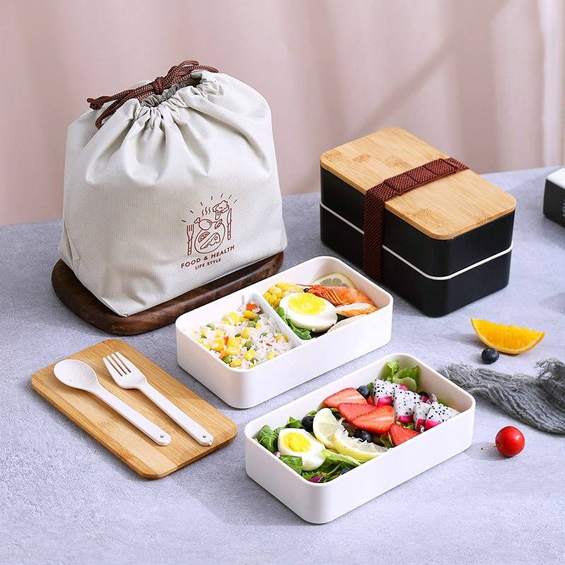 Stainless Steel Thermal Insulated Lunch Box Bento Food Container Spoon  Chopstick